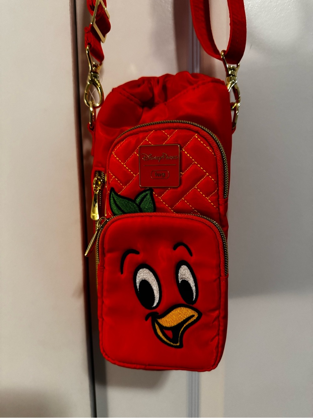 Disney x Lug Orange Bird Water Bottle Crossbody Bag